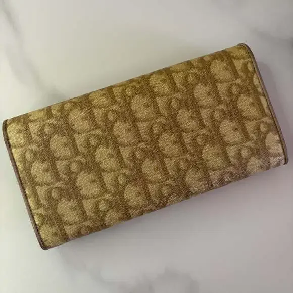 Christian Dior Vintage Trotter Romantique Bow Long Continental Wallet - Picture 4 of 13